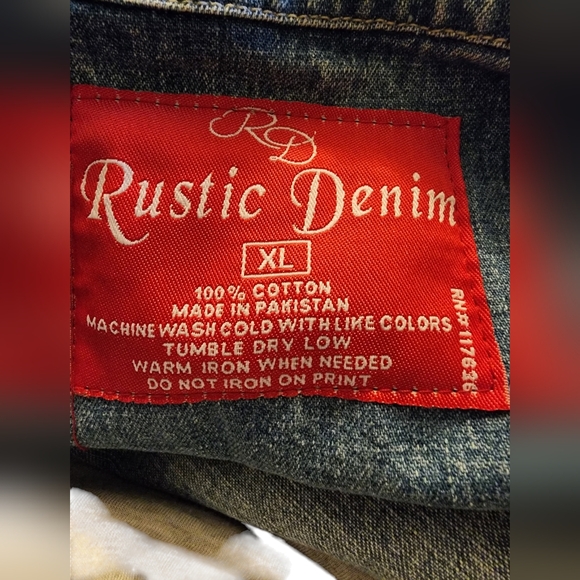 Rustic Denim Jacket XL - Picture 5 of 5